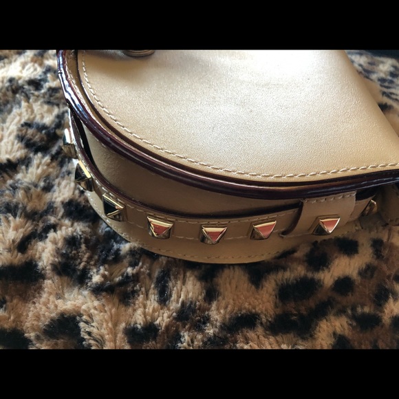 Rebekah Minkoff Tan Satchel Bag with Studs - Picture 3 of 3